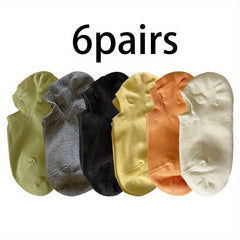6 Pairs Kids Candy Cotton Blend Summer Socks