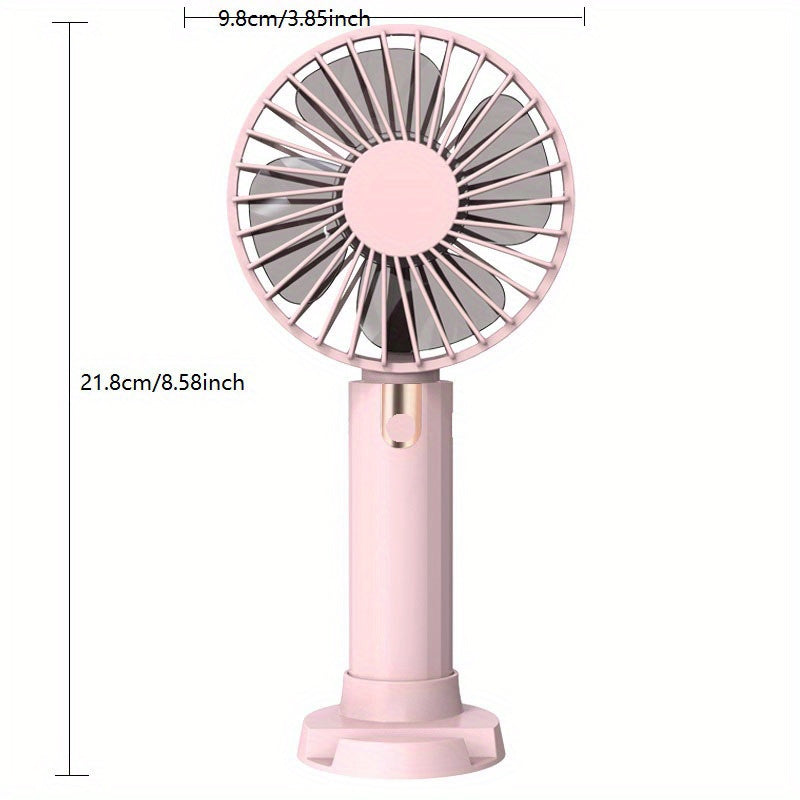 Mini Fan USB Rechargeable 1200mAh Adjustable Small Pocket Fan