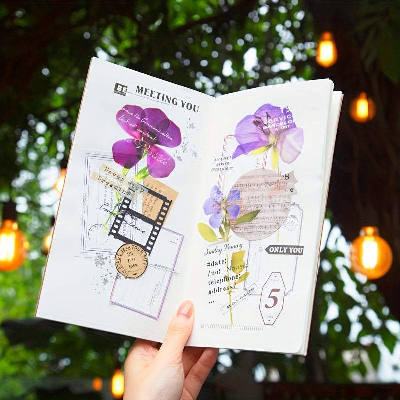 Botanical Dried Flower Stickers Collection