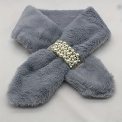 Faux Fur Warm Scarf Plush Winter Scarf Soft Warm Coldproof Windproof