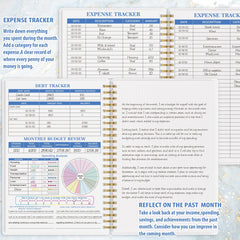Budget Planner Monthly Finance Organizer Expense Tracker Notebook
