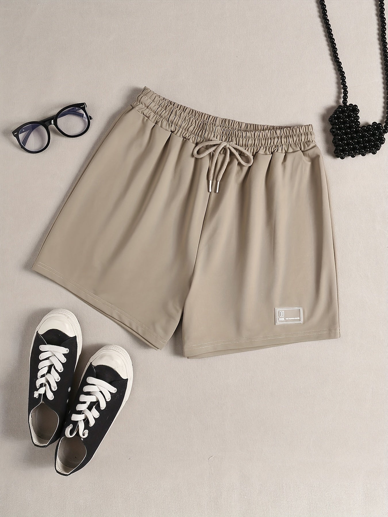 Comfy Drawstring Sleep Bottoms Elastic Waistband Women's Shorts