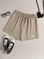 Comfy Drawstring Sleep Bottoms Elastic Waistband Women's Shorts