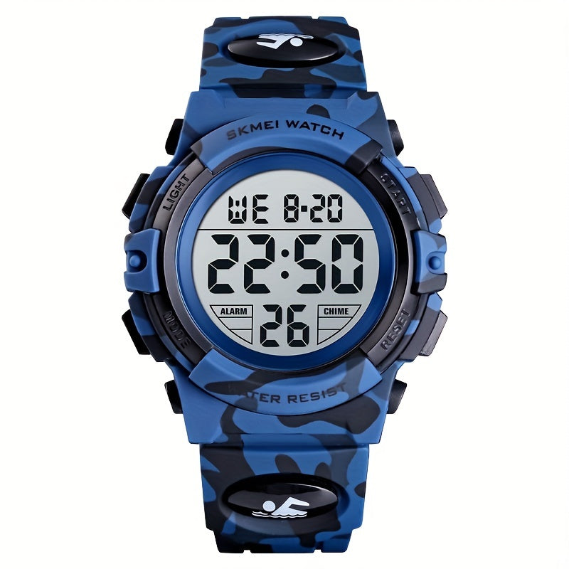 Multifunctional LED Glow Waterproof Boys Watch