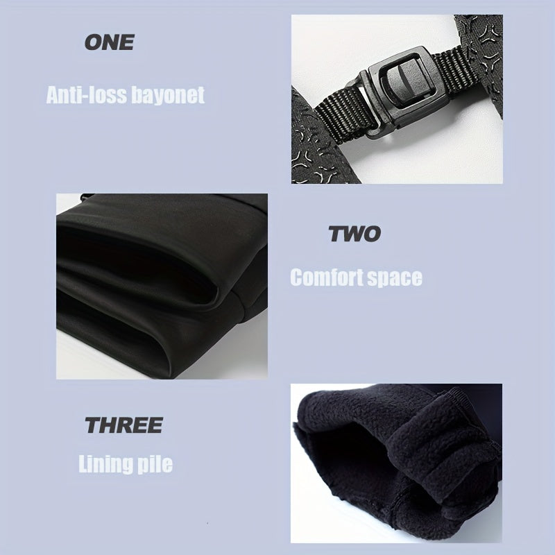 Reflective Waterproof Skiing Gloves Non Slip Touch Screen Gloves
