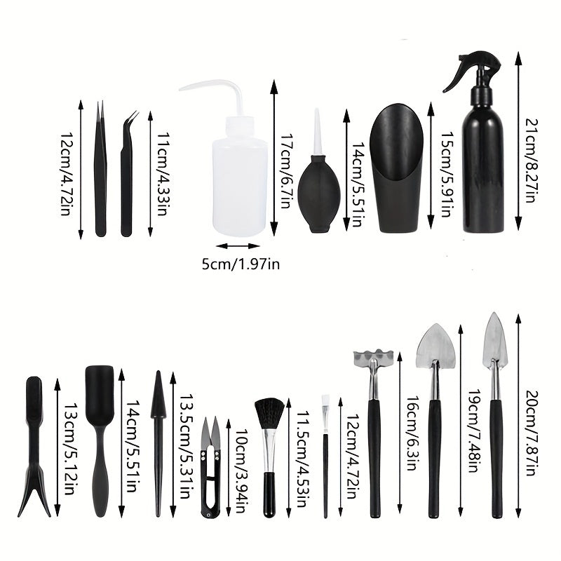 Succulent Tools Mini Garden Tool Set - Transplanting Tools Kit