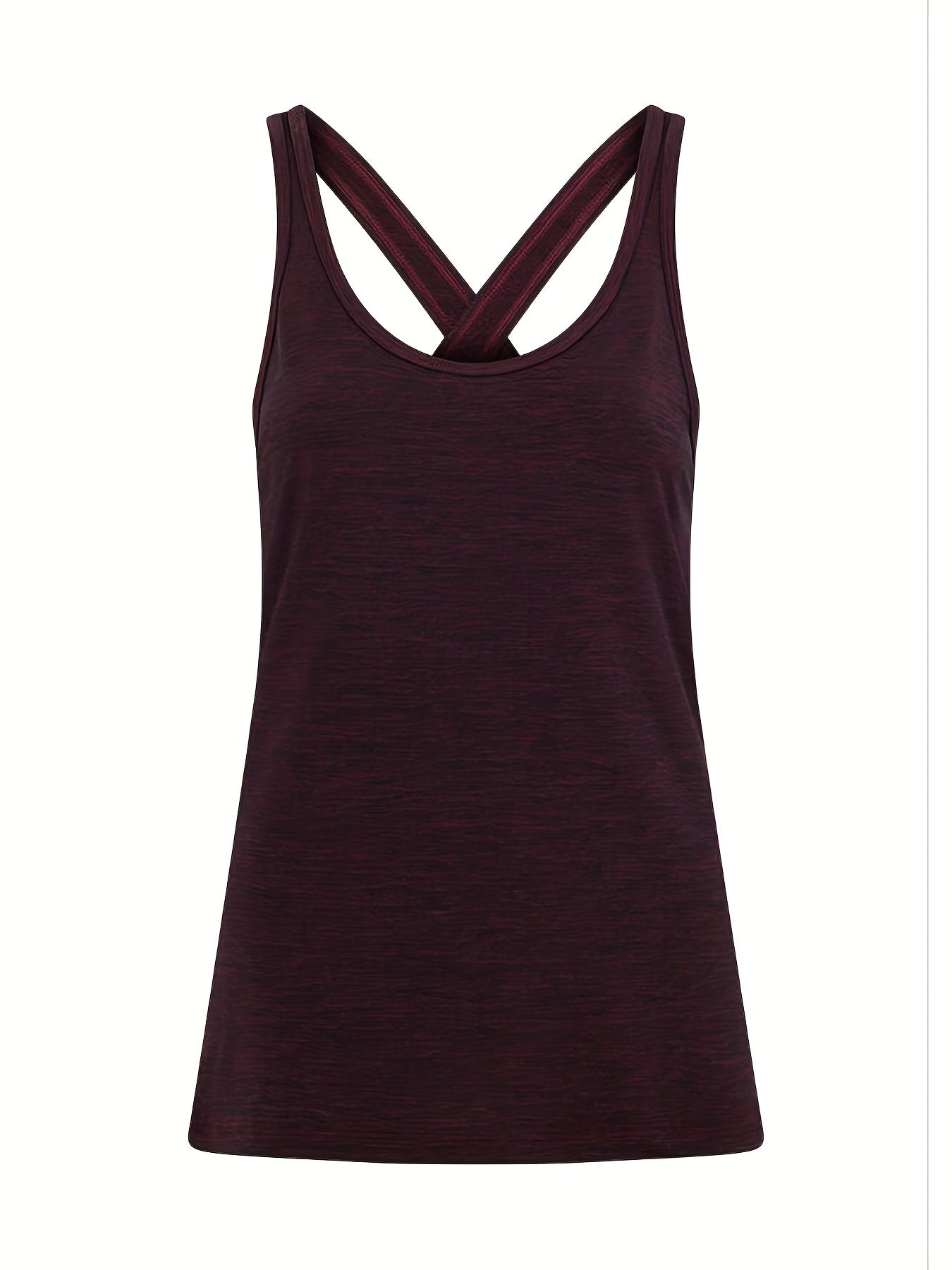 Women's Plus Size Cross Back Yoga Tank Top