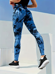 Tie Dye High Waist Hip Lift Yoga Leggings