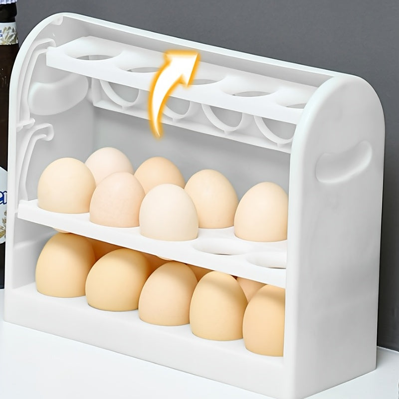 3-tier Egg Storage Box for Refrigerator, Side Door Container