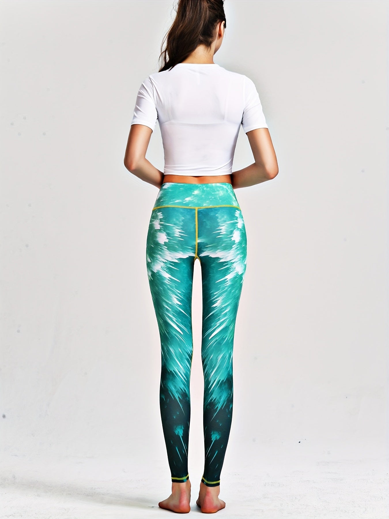 Printed Workout Leggings High Stretch Yoga Gym Athletic Pants