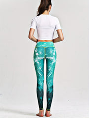 Printed Workout Leggings High Stretch Yoga Gym Athletic Pants