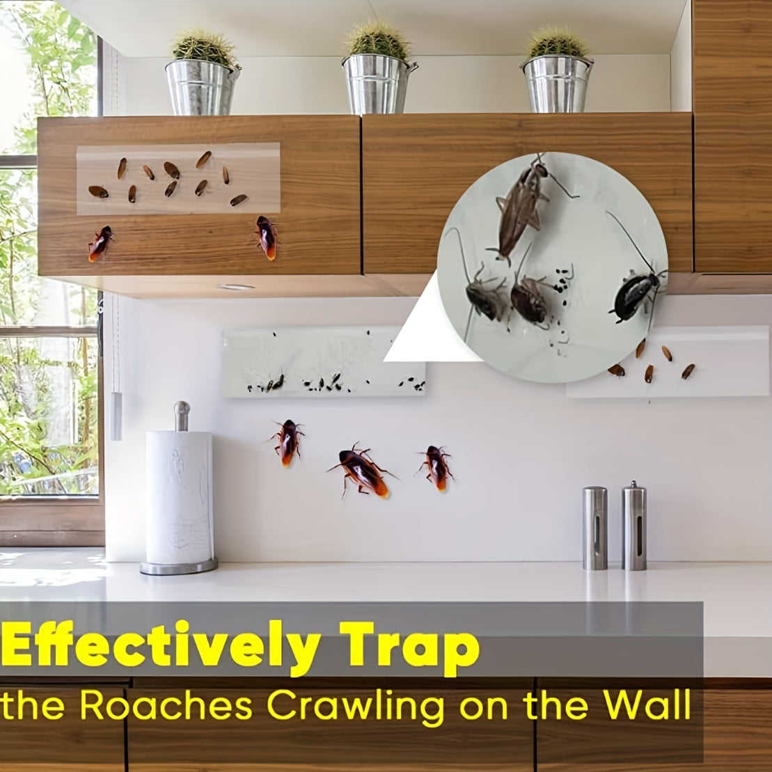 20pcs Sticky Cockroach Traps for Effective Insect Control