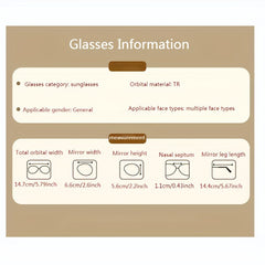 Fashionable UV Protected Large Round Sunglasses