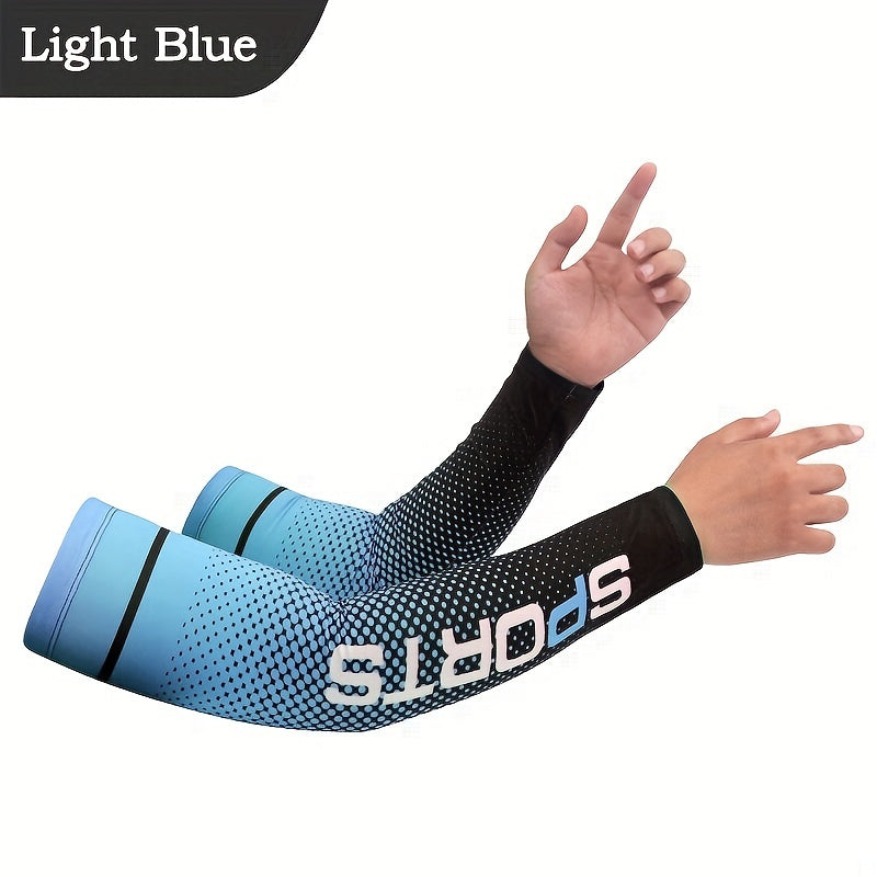 1 Pair Summer Outdoor UV Protection Arm Sleeves for Cycling