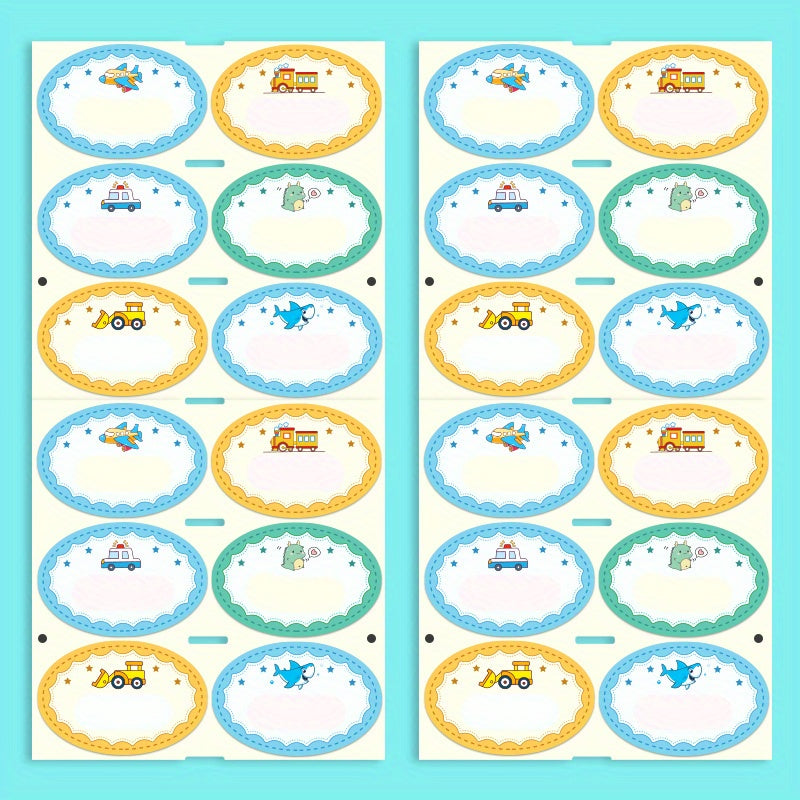 24pcs Boy Custom Name Tag Sticker MEDIUM 4.5x3cm Sewing Clothing Label