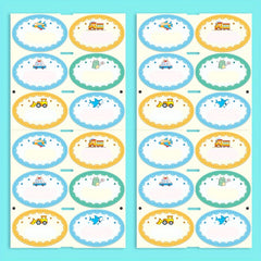 24pcs Boy Custom Name Tag Sticker MEDIUM 4.5x3cm Sewing Clothing Label