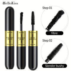 Double Headed 2-in-1 Fiber Mascara Waterproof Long Lasting