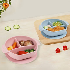 Baby Suction Plate Set with Divided Compartment