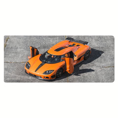 Supercar Pattern Gaming Mousepad - Automotive Theme Desktop Mat