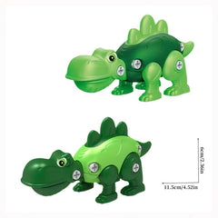Kids Dinosaur Building Toy Set with Screws Educational Gift