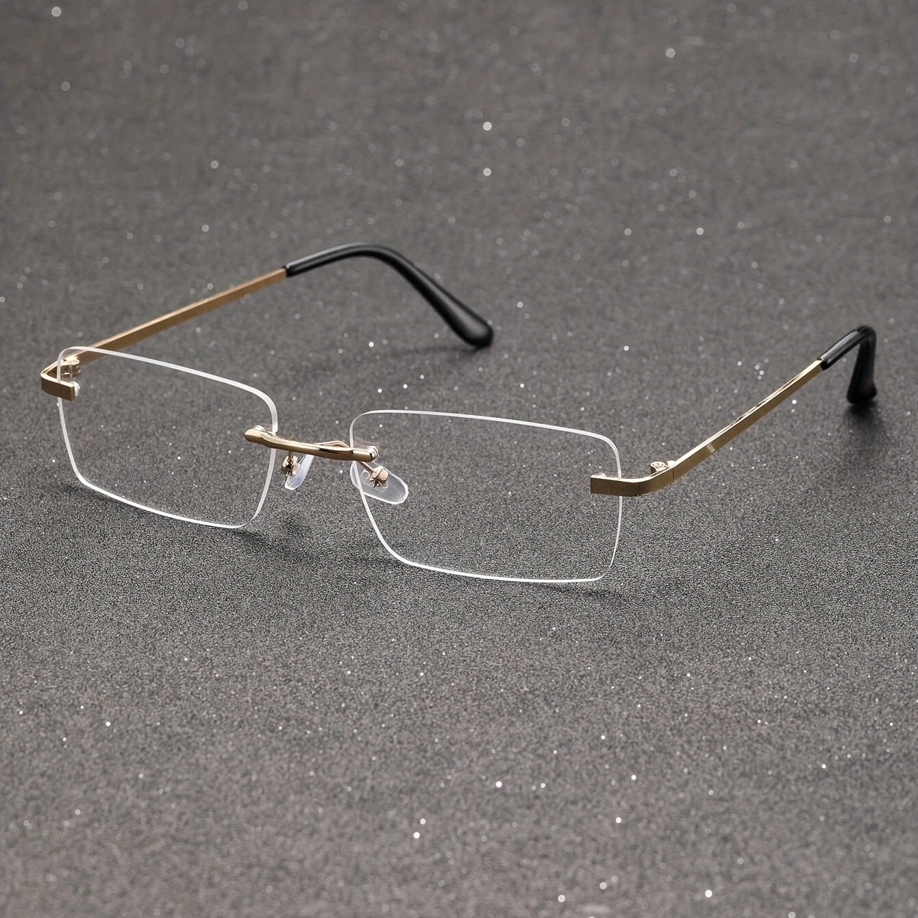 Metal Rimless Eyeglasses for Men