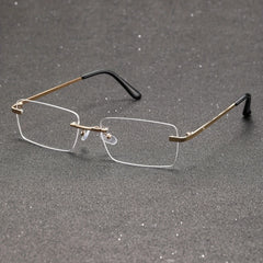 Metal Rimless Eyeglasses for Men