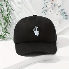 Love Gesture Embroidered Baseball Cap Sun Protection Hat