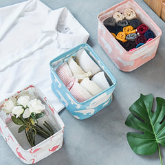 Cotton Linen Waterproof Storage Basket with Handle