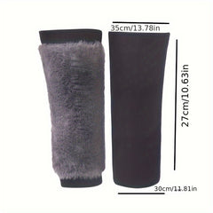 Winter Knee Pads Rabbit Fur Sports Leg Warmers