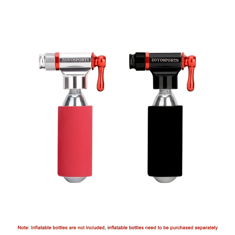 CO2 Inflator & Mini Pump Set w/ Insulated Sleeve, No Gas Alloy Bike Pump