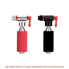 CO2 Inflator & Mini Pump Set w/ Insulated Sleeve, No Gas Alloy Bike Pump
