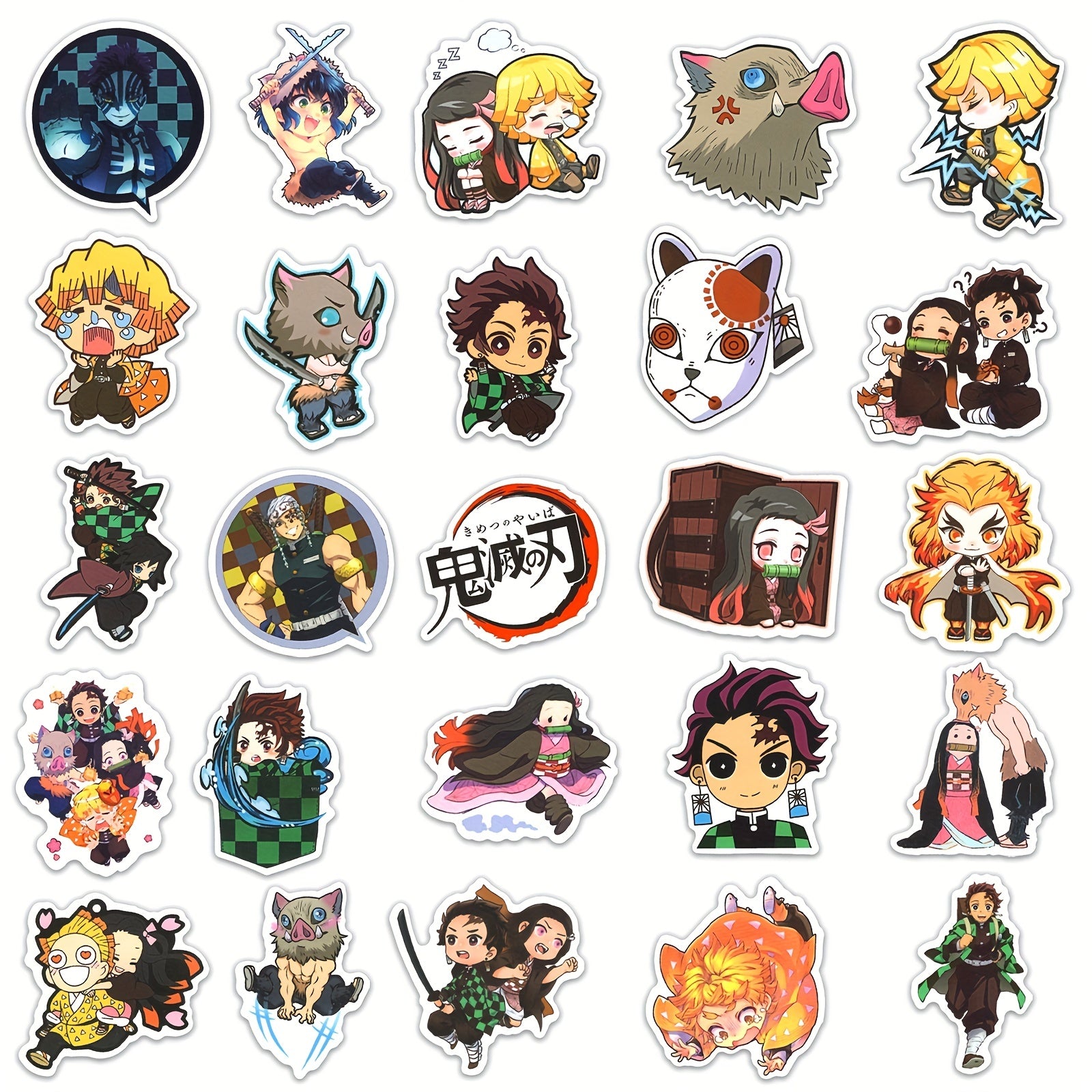 50pcs Anime Stickers Waterproof for Water Bottles Laptop
