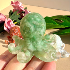 Octopus Crystal Ornament for Aquarium and Garden Decor
