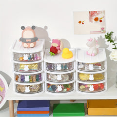 Cartoon Desktop Storage Box Drawer Type Desk Storage with Timer