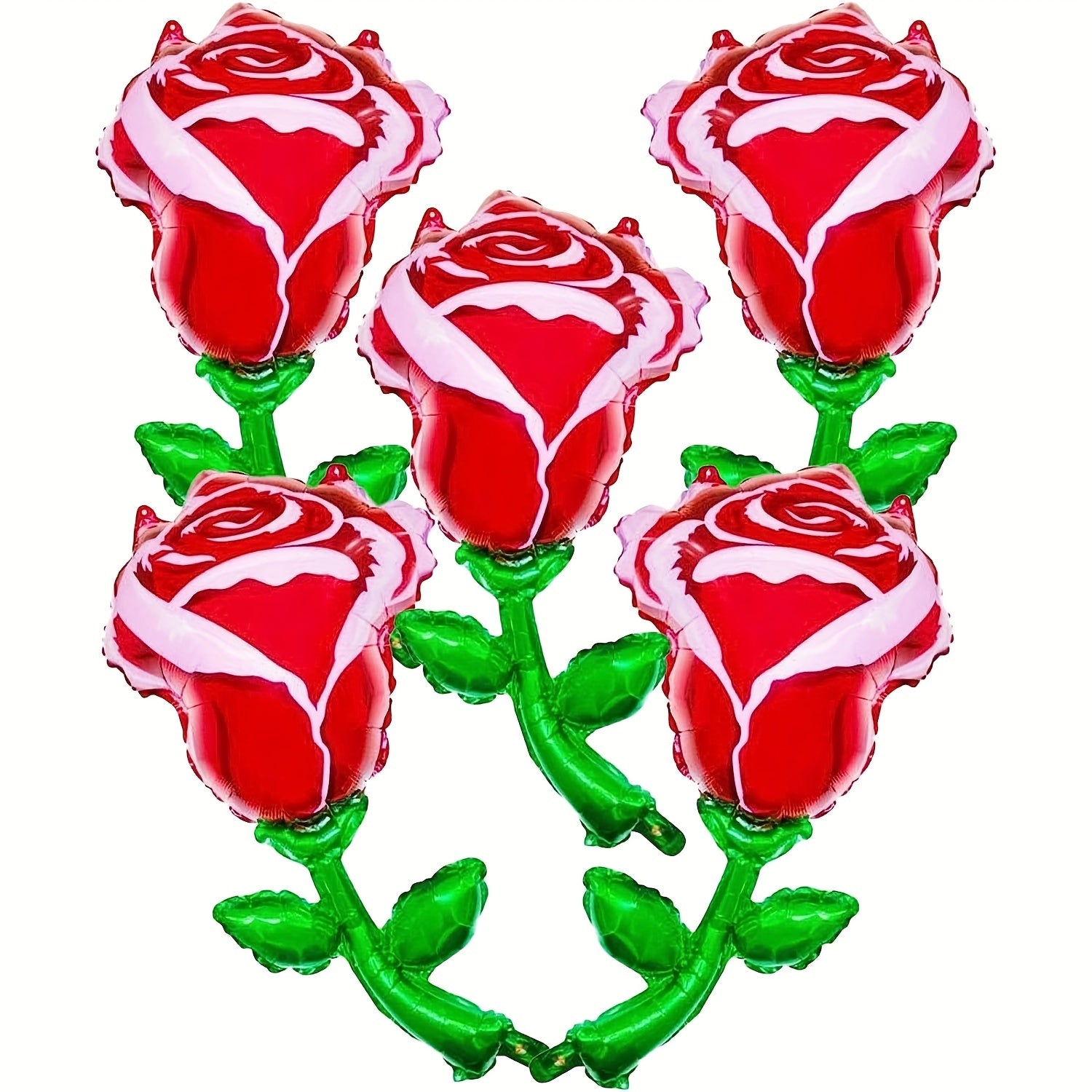 2pcs Red Rose Balloons for Mother's Themed Party Decorations