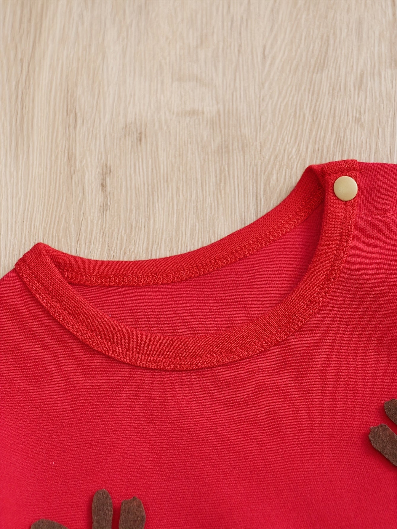 Adorable Elk Shape Baby Long Sleeve Bodysuit