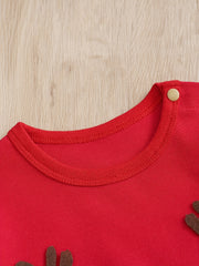Adorable Elk Shape Baby Long Sleeve Bodysuit