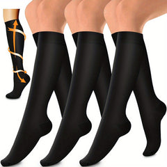 3 Pairs Copper Compression Socks for Men and Women