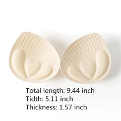 Latex Push Up Bra Insert Pads Seamless Chest Enhancer Lingerie Accessory