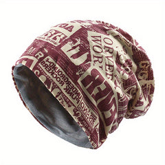 Autumn Men's Knitted Beanie Hat Nightcap Gorro Baggy Skull Bonnet Cap