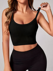 Ribbed Yoga Sports Tank Top Quick Drying Cami Top