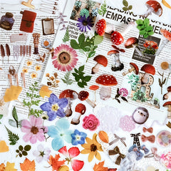 40pcs PET Sticker Plant Flower Diy Journal Diary Decoration