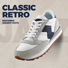 Men's Vintage Running Shoes Soft Lace Up Sneakers