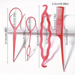 Topsy Tail Hair Tool Hair Loop Combs for Baby Girls