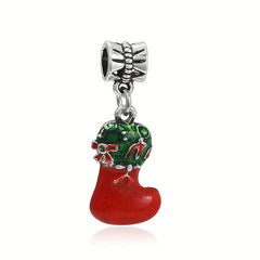 Christmas Jingle Bell Santa Claus Pendant DIY Bracelet Necklace