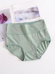 5pcs Solid Briefs Seamless Sports Panties Women's Lingerie