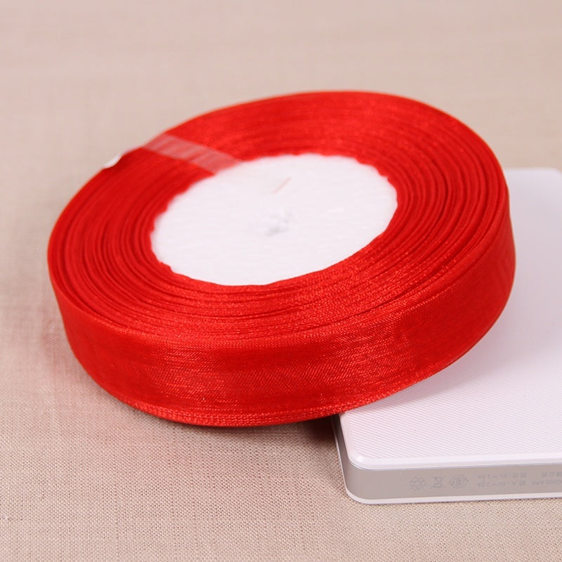Transparent Snow Yarn Ribbon 50 Yards Long for Gift Packaging