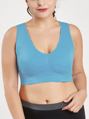 3 Pack Plus Size Basic Bras Set Women's Plus
