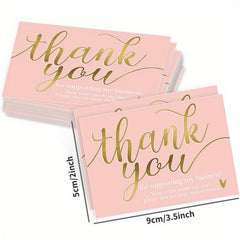 50 Thank You For Supporting My Small Business Cards 8.89x5