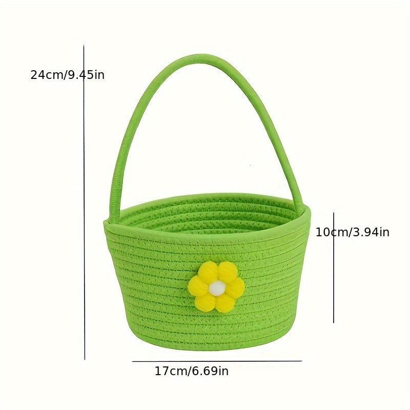 Small Flower Basket Cartoon Small Flower Portable Storage Basket